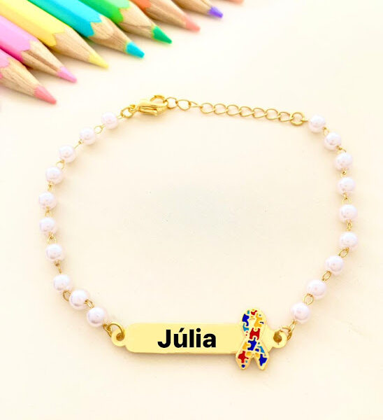 Pulseira Autismo Resinada, Personal...