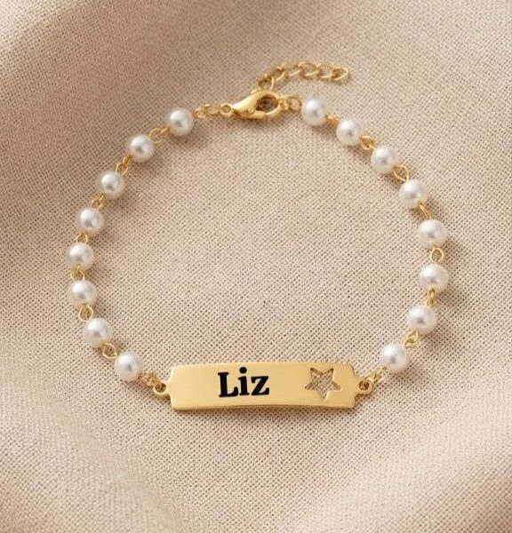 Pulseira Infantil, Estrela Vazada c...