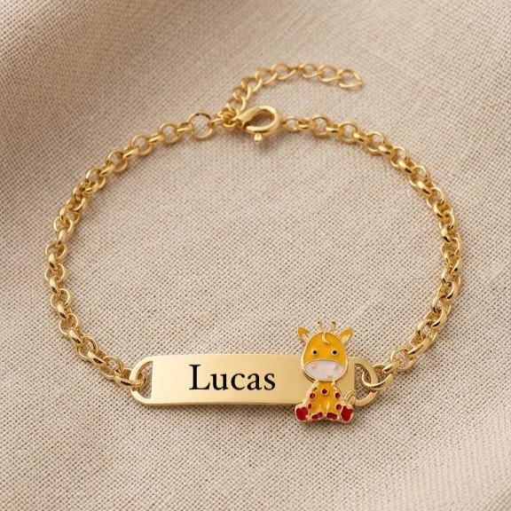 Pulseira Infantil Safari Resinada, ...