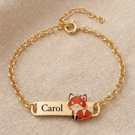Pulseira Infantil Safari Resinada, ...
