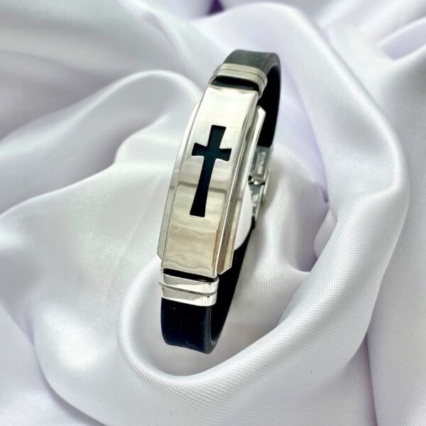 Pulseira Masculina, Com Desenho Cru...