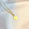 Colar Coração Minimalista, Banhado a Ouro