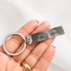 Chaveiro Plaquinha Personalizado com Olhar, em Aço Inox